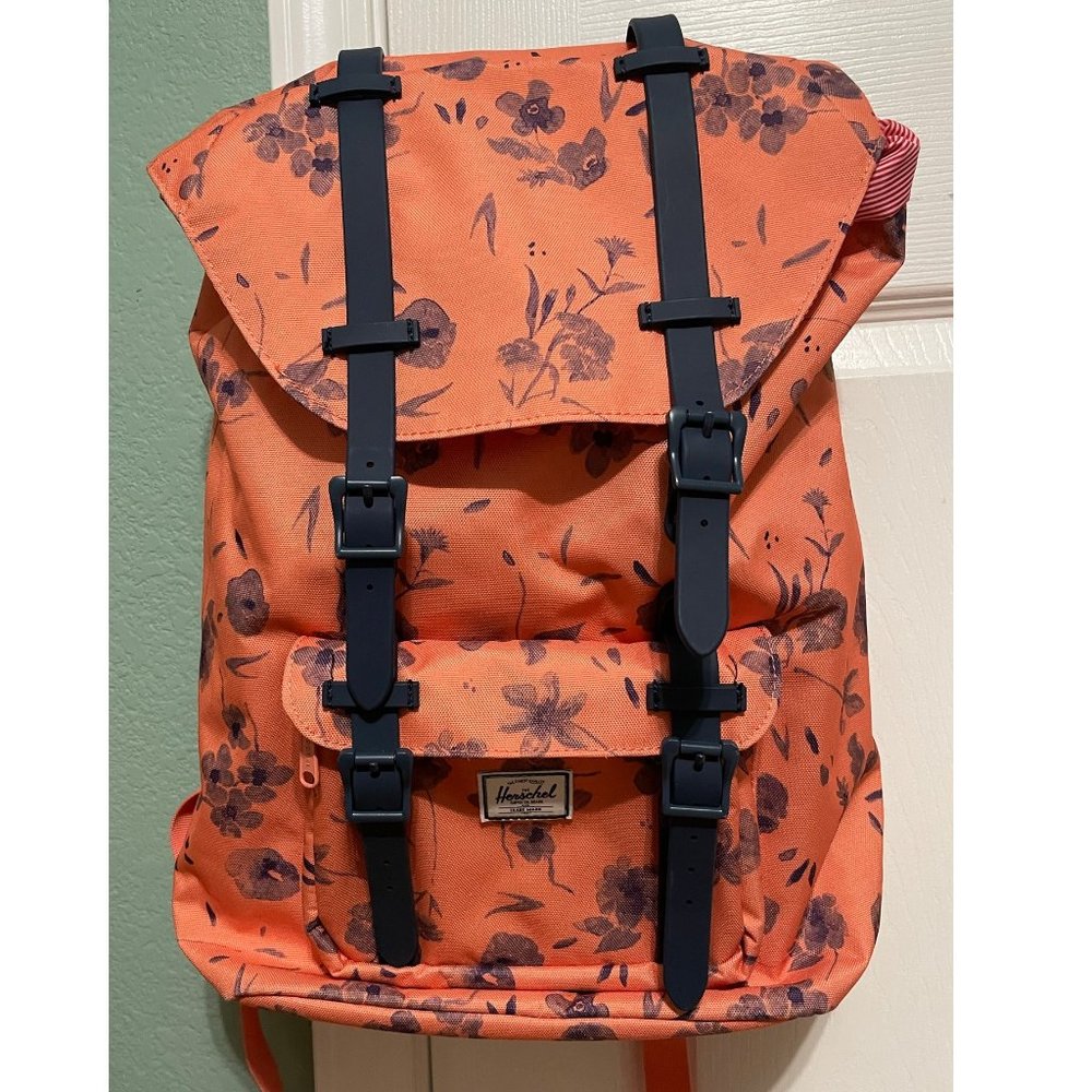 Herschel Supply Co. Little America Mid-Volume Backpack, Ruby Coral